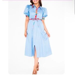 Alden Adair Taylor Dress in Roller Skate Blue - Size XS